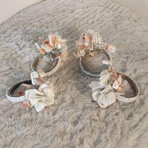 Sea Shell Napkin Rings Set of 4